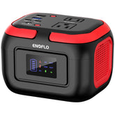 ENOFLO Portable Power Station front view with red-black design