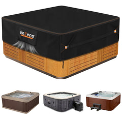 Enzeno Hot Tub Cover in black, front view
