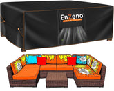 Enzeno Patio Furniture Cover black model front view