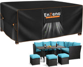 Enzeno Patio Furniture Cover front view, 98"L x 71"W x 35"H