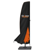 Enzeno Patio Umbrella Cover front view with waterproof zipper