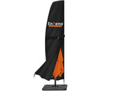 Enzeno Patio Umbrella Cover in Black, front view