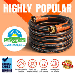 EOOIO garden hose with swivel handle close-up