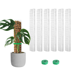 EOX Plastic Moss Pole 15-inch clear panel front view
