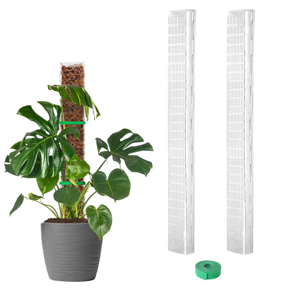 EOX Plastic Moss Pole 24-inch front view with D-shaped design