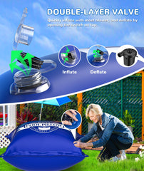 EPN Pool Pillow with securing rope and instructions