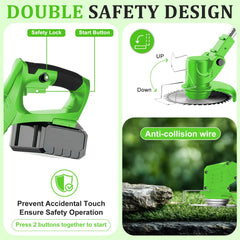 Ergonomic handle of LMZTCYA weed wacker for comfort