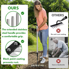 Ergonomically designed handle of PREMJIN Weeding Rake