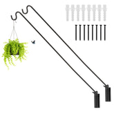 ERYTLLY adjustable deck hook wall mounted, black finish