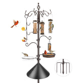 ERYTLLY Bird Feeding Station Kit front view with squirrel baffle