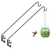ERYTLLY deck hook 28-inch adjustable black metal side view