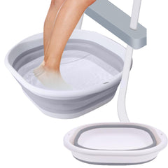 ESEHGS Portable Pool Foot Bath gray basin front view