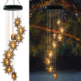 esgarden solar wind chimes bronze design front view