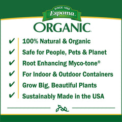 Espoma Organic Seed Starter used with seedlings in pots