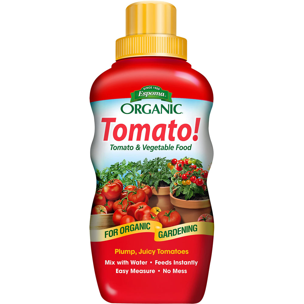 Espoma Organic Tomato! Plant Food 8 oz bottle front view