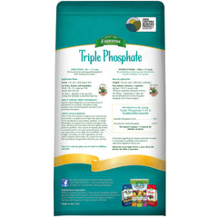 Espoma Triple Phosphate Fertilizer 0-45-0 6.5lb bag back view with instructions