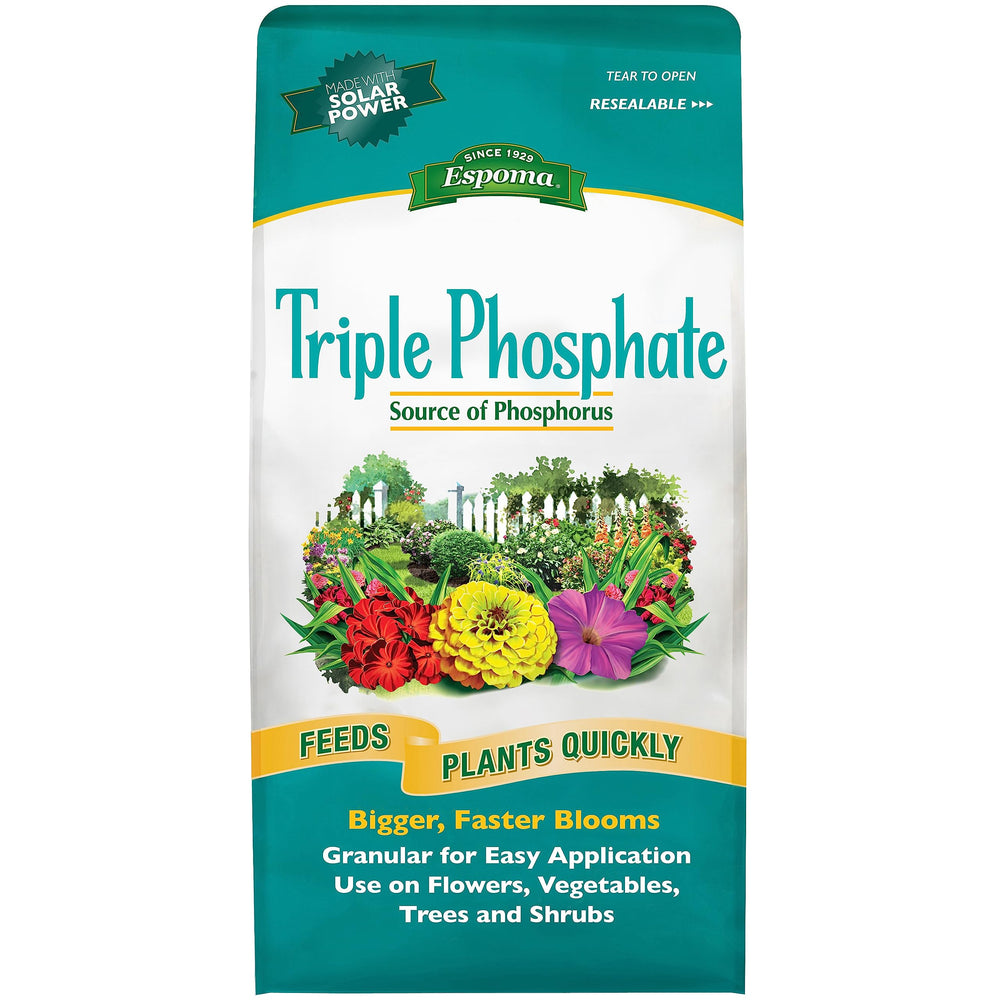 Espoma Triple Phosphate Fertilizer 0-45-0 6.5lb brown granules front view
