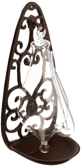 Esschert Design Thunder Glass Barometer with cast iron holder, antique brown