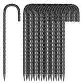 ESSFF 12-inch garden ground stake front view with sharp end