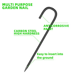 ESSFF 12-inch garden stakes displayed outdoors