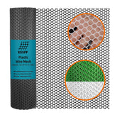 ESSFF Decorative Fencing Roll black plastic netting front view