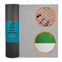 ESSFF Decorative Fencing Roll black plastic netting front view