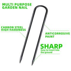 ESSFF pack of 22 garden stakes with black finish
