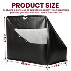 ETZ 42904 Lawn Sweeper Hopper Bag side view