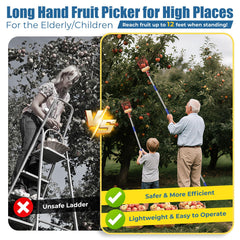 EUIJOIP fruit picker pole disassembled for storage