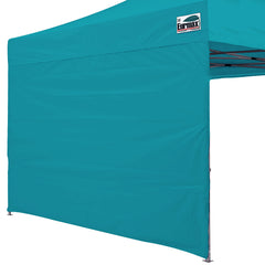 Eurmax 10x10 Canopy SunWall in turquoise front view
