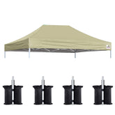 Eurmax 10x15 Pop Up Canopy Replacement Top in beige
