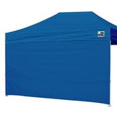 Eurmax 10x15 Pop Up Canopy SunWall in blue, front view