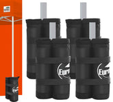 Eurmax canopy weight bags pack of 4, black color