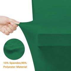 Eurmax Spandex Table Cover 6 ft Emerald Green close-up
