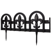 Evelyne Garden Border Edging black panel front view
