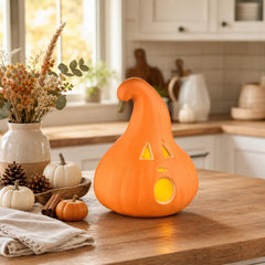 Evelyne Jack-O’-Lantern Ghost Face on a tabletop