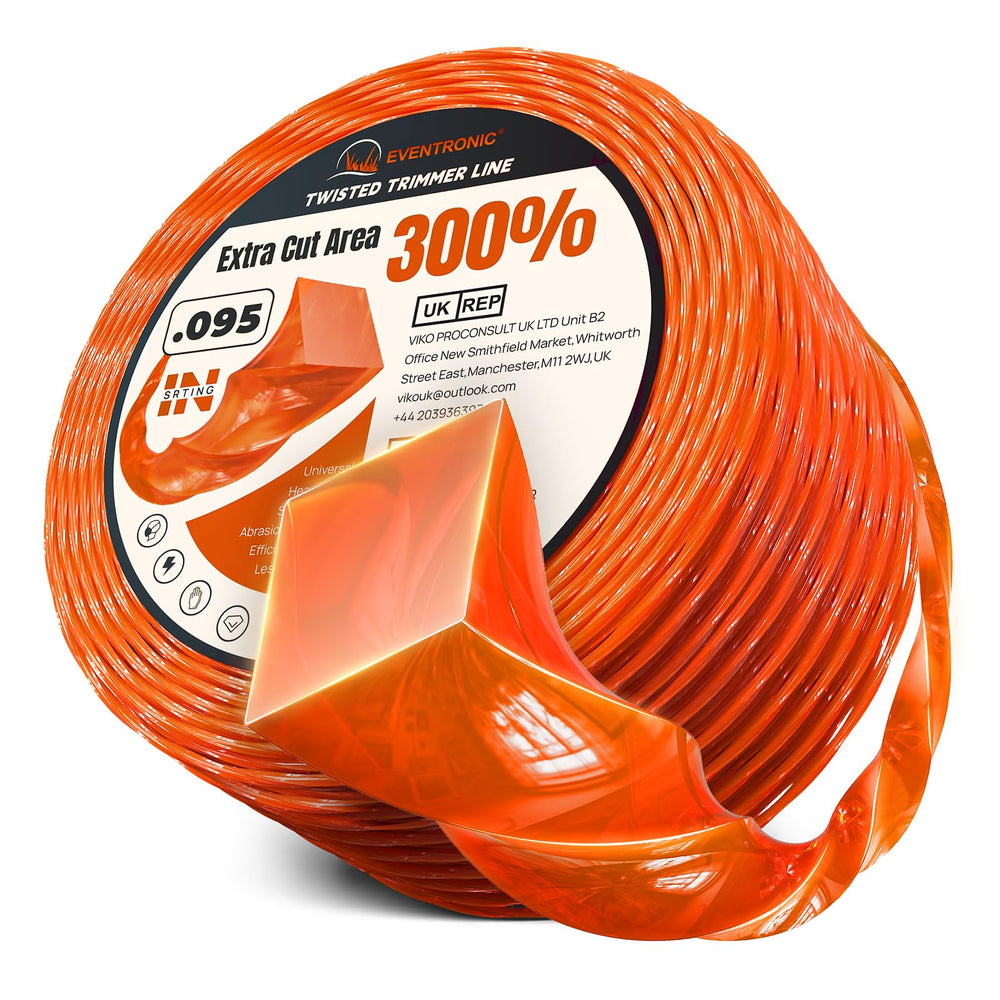 Eventronic Weed Eater String 600FT twisted square line front view