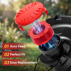Eventronic Weed Eater String pre-wound spool side view