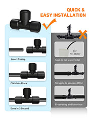 EVOULTES 16 pack tee connectors on a white background