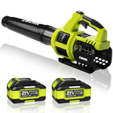 EWORK Cordless Leaf Blower green model front view
