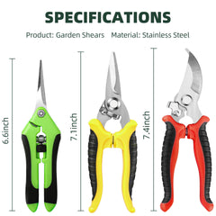 EWPJDK Garden Pruning Shears with safety lock feature