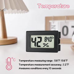 EWPJDK Mini Hygrometer Thermometer in a greenhouse