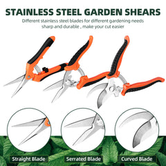 EWPJDK pruning shears in use on garden flowers