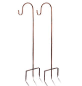 EXCMARK 2 Pack Shepherd Hooks bronze model front view