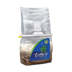 Exhale CO2 Grow Bag front view with label and hanging instructions