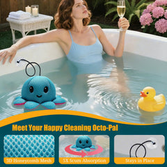 Exqusdy Hot Tub Scum Absorber in hot tub water
