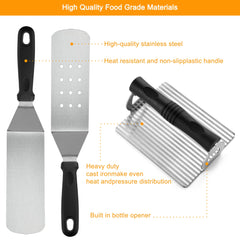 Extra-wide spatula from the POLIGO BBQ accessories kit