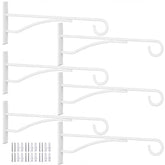 Eyrosa 8-inch white plant hanger front view with sleek design