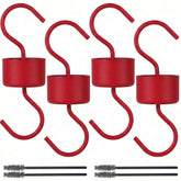 Eyrosa metal ant moat for hummingbird feeders in red color, front view
