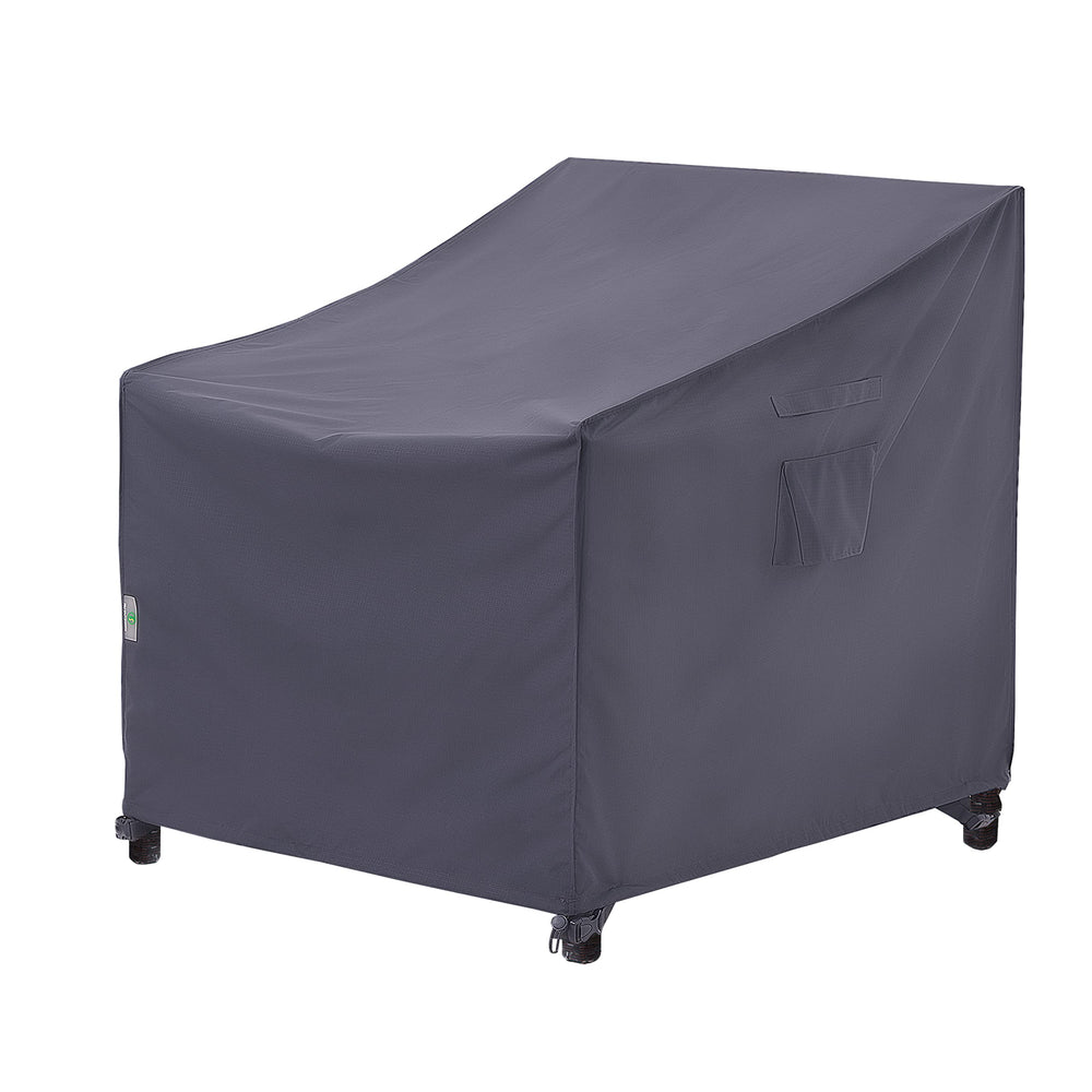 F&J Outdoors grey patio chair cover front view